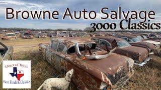 Browne Auto Salvage, 3000+ Classic Cars Trucks 1930's-90's, Barn Finds and Field Finds