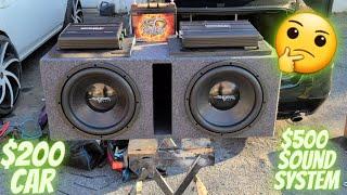 $500 Budget Sound System Install [Skar Ix 12s & Orion Colbalt Amplifiers]