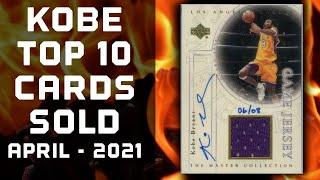 KOBE BRYANT - Top 10 Basketball Cards Sold - April 2021