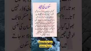 Sukoon Ki Neend||Urdu Quotes||Islamic Torch Official #shorts  #bestquotes