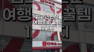 쉽고 간편한 다이소 여행준비 꿀템 12가지 #내돈내산 #제품리뷰