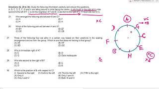 A, B, C, D, E, F, G & H are sitting around a circle facing the centre.A sits fourth to  right of H