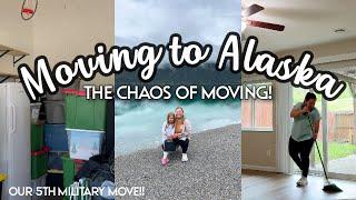 A CHAOTIC WEEK OF MOVING! MOVING TO ALASKA! MILITARY PCS MOVE | FAMILY OF 6