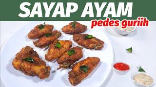 BISA UNTUK CAMILAN ATAU LAUK  -- RESEP SAYAP AYAM PEDES GURIH MANTUUL ABIIS