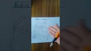 crafter komal with their drawing reduce waste