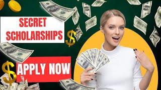 Secret Scholarships Nobody Tells You About! (Apply Now)