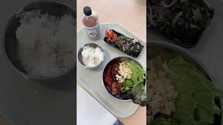 Korean Spicy Pork Belly Lunch!  #foodie #korean #koreanfood #mukbang #lunchtok #koreanmukbang