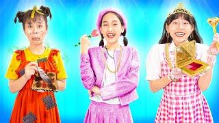 Poor Vs Rich Vs Giga Rich Kids | Baby Doll And Friends At Makeover Contest | Baby Doll Show