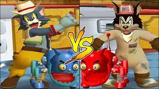 Tom and Jerry in War of the Whiskers Tom And Robot Cat Vs Butch And Robot Cat (Master Difficulty)