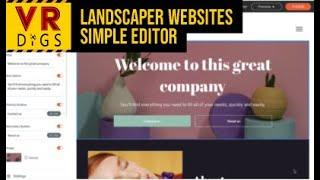 VRDigs - DIY Landscaping Website Simple Editor