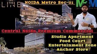 M3M line A premium commercial project | Centre Noida | Retail | Studio Apartments |️8009358570