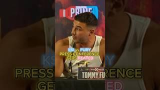 KSI & TOMMY GO AT EACH OTHER DURING THE CONFERENCE  #ksi #ksivstommyfury #fight #tommyfury