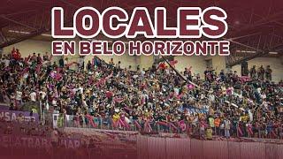 LA FIESTA DE LA HINCHADA DE LANÚS EN BELO HORIZONTE ANTE CRUZEIRO