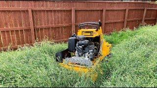 WRIGHT 36" Intensity Stander TAKES ON OVERGROWN CITY VIOLATION YARD (EXTREMELY SATISFYING)