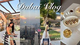 Dubai *VLOG*️ exploring malls, cafes & beach clubs in dubai!