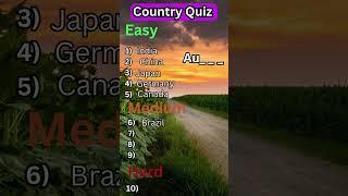 Can You Name These 10 Countries By First 2 Letter? #quiz #country