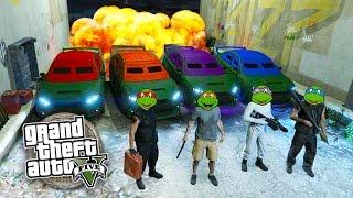 GTA 5 Online NINJA TURTLES Special!!! Teenage Mutant Ninja Turtles GTA Rescue Team! (GTA 5 Gameplay)