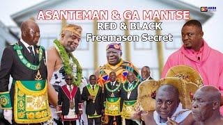 TETE DIIFO) SHOCKS RED &  BLACK FREEMASON SAGA WITH OTUMFOUR, GA MANTSE, ASANTEMAN OKOMFO ANOKYE NA