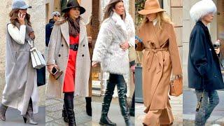 WINTER 2025️MILAN STREET FASHION STYLISH &EXPENSIVE WINTER OUTFITS #vanityfair #milanstreetstyle