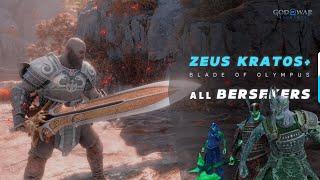 Kratos' Zeus Armour & Blade of Olympus: Impact on Berserkers After NG+ x2 | God of War Ragnarok