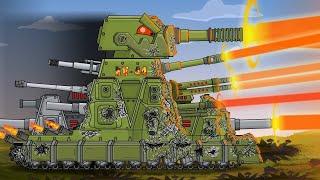 KV-44-M2: Firing Weapons from all Guns - Cartoons about tanks