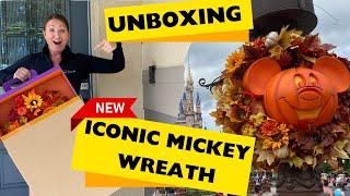 UNBOXING the New Iconic Mickey Halloween Wreath and Mickey Jack O Lantern | Shop Disney Disney World