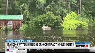 Standing water impacting residents in Long County