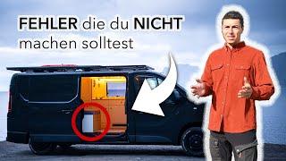 10 Camper Van Ausbau Fehler  Dinge, die ich anders machen würde