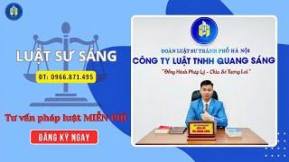 Luật sư Sáng đang Tư vấn Miễn phí! 0966.871.495