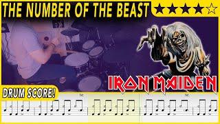 The Number of the Beast - Iron Maiden | DRUM SCORE Sheet Music Play-Along | DRUMSCRIBE