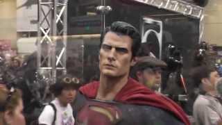 SDCC MAN OF STEEL AND SUPERMAN PREMIUM FORMAT 1/4 SCALE SIDESHOW