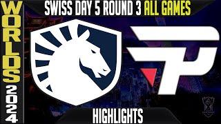 TL vs PNG Highlights ALL GAMES LoL Worlds 2024 Swiss Stage Day 5 Round 3 Team Liquid vs Pain Gaming