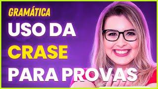 CRASE PARA PROVAS (CONCURSOS E VESTIBULARES) TEORIA + RESOLUÇÃO DE EXERCÍCIOS - Profa. Pamba