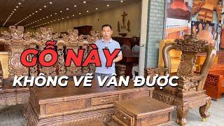 Gỗ Này Vân Thật Hay Vân Vẻ, Có Thực Sự Không Vẻ Vân Được Không / Nghê Ba Đầu Gỗ Mun Đuôi Công