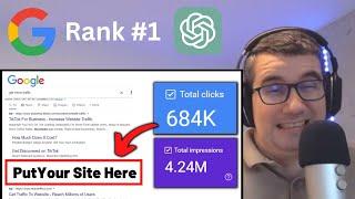 How To Rank #1 on Google. Use ChatGPT for SEO: Best Use Cases. (Complete Course)