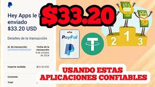 Gana $33.20 usando estas APLICACIONES  GANA DINERO a PAYPAL, BINANCE, BITCOIN y USDT 