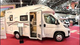 Giottiline Siena 330 RV Camper Van by Rapido compact Camping car Peugeot walkaround + interior V2317