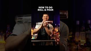 flair tricks HOW TO DO ROLL & POUR 1 bottle & 1 shaker #flairbartending #bartender #bartricks