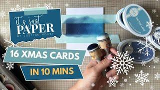 16 Christmas Cards in Less than 10 Minutes | Quick Handmade Christmas Card Inspiration