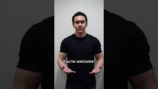 Learn ASL “You’re welcome” #americansignlanguage #asl #deaf #hardofhearing #english #education #fun