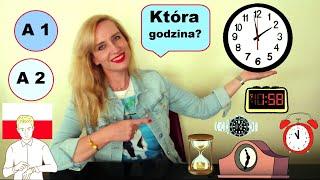 LEARN POLISH (A1/A2): KTÓRA GODZINA? (WHAT TIME IS IT?)/ ENGLISH SUBTITLES