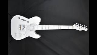 Specs: Thinline Telecaster HH 2024 All White Alder 4-way Partial Coil Splits Partscaster In Series