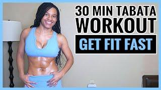 30-Minute High-Intensity TABATA Workout: Get Fit Fast! Burn Belly Fat