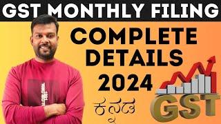 GST Monthly Filling Yelli Madsodu  | Gst Returns Yawaga Madsodu? | Gst Return Filing 2024