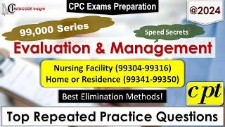 CPT Evaluation and Management Nursing Facility Services, Home or Residence Services