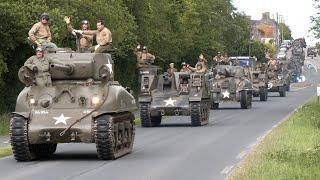 Huge convoy of tanks and military vehicles on the 80th Anniversary of D-Day 🪖