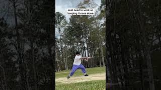Workin on that drive! #discgolf been playing since November 2022 so I’m still a newbie!