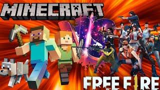 Minecraft vs Free Fire EPICAS BATALLAS DE RAP - Mc_Junior LV