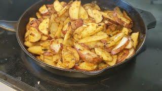 I tried the Wholesomelicious "Perfect Skillet Potatoes" recipe. They rule my breakfast now