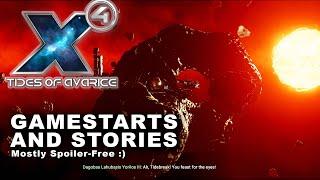 STORY HEAVY DLC! - Gamestarts and Storylines of X4 Tides of Avarice - Captain Collins